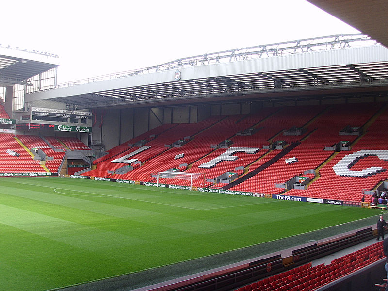 Anfield football stadium.