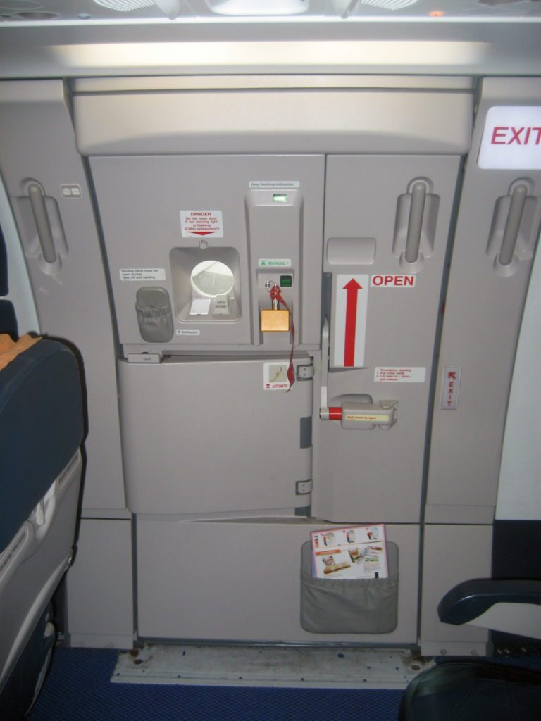 Emergency exit door.