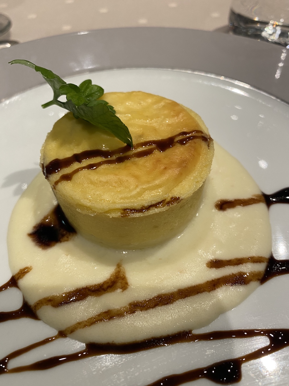 Cheese Souffle in MSC Yacht Club Restaurant